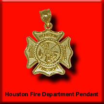Houston Fire Department Pendant